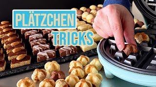 Geniale Weihnachtsplätzchen  einfach und schnell aus 1 Teig 9 Plätzchen [upl. by Aicilyhp270]