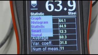 Combined Hardness Tester NOVOTEST TUD3 Display modes [upl. by Eilegna]