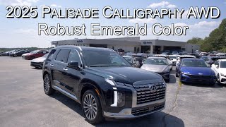 New Robust Emerald 2025 Hyundai Palisade Calligraphy AWD Hyundai of Cookeville [upl. by Ahsimrac]