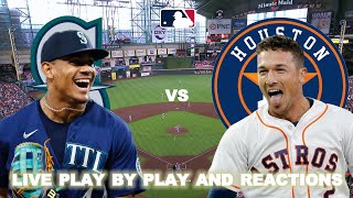 Seattle Mariners vs Houston Astros Live PlayByPlay amp Reactions [upl. by Bab]