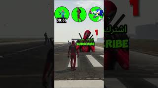 gta5 deadpool spiderman sonic minecraftsteve تحدي سباق لا يصدق [upl. by Renaud]