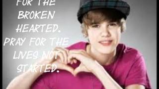 Pray Justin Bieber Lyrics [upl. by Ajiak579]