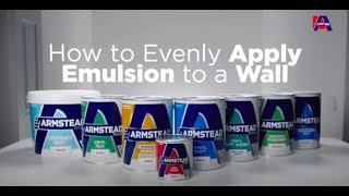 How To Get a Smooth Finish With Emulsion Paint  Armstead [upl. by Jesher]