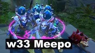 w33 Meepo ez Ranked Games Dota 2 [upl. by Ida]