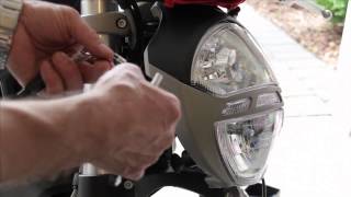 2011 Ducati M696 Rizoma Signal Install [upl. by Nauqes227]