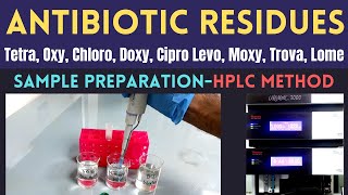 Determination of Antibiotic Residues Using HPLCSample Preparation Part1 [upl. by Any303]