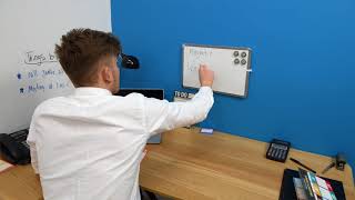 A3 Magnetic Whiteboard with magnets [upl. by Lanta]