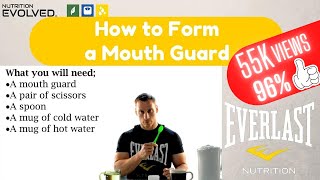 How to Form a Mouth Guard  step by step instructions [upl. by Rome]