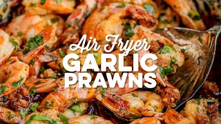 Air Fryer Garlic Prawns Shrimp Gambas Pil Pil style  Supergolden Bakes [upl. by Arva774]