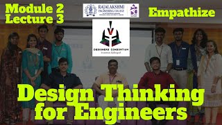 Design Thinking for Engineers  Module 2 Lecture 3  Empathize [upl. by Lelith84]