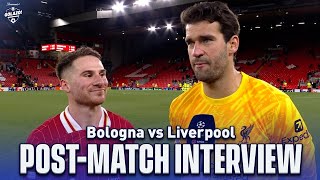 Mac Allister Alisson Slot Salah amp more  Bologna vs Liverpool  PostMatch Interview  CBS Sports [upl. by Idak96]