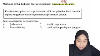 Percubaan SPM 2023 Kedah  Ekonomi Tingkatan 4  Bab 1 masalah asas ekonomi [upl. by Einnahpets]