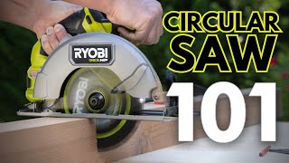 How to Use a Circular Saw  RYOBI Tools 101 [upl. by Eet]