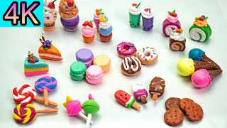 DY how to make miniature realistic food set with polymer clay  Polymer clay mini food tutorial  4K [upl. by Oicelem]