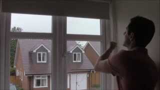 FITTING A BLACKOUT ROLLER BLIND  YouTube  recess fit roller blind [upl. by Sarette]