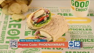 Check out the new Subway wraps in a variety of flavors [upl. by Ecnarual597]