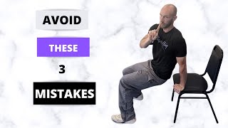 How To Properly Do Tricep Chair Dips  3 Common Mistakes [upl. by Oelc245]