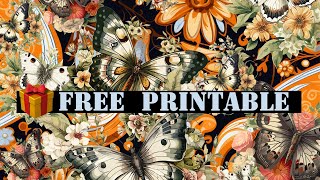 Free printable 🦋🎁 Friday freebie free printables craft [upl. by Eeramit]