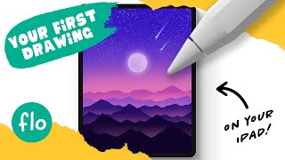 PROCREATE Drawing for Beginners  EASY Step by Step Tutorial [upl. by Laryssa]