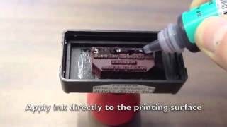 How to ReInk a Gel PreInked Stamp [upl. by Jenette]