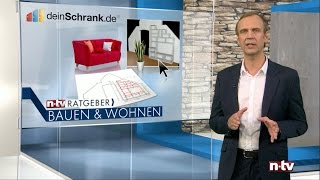 ntv Ratgeber Bauen amp Wohnen  Zu Besuch bei deinSchrankde [upl. by Nad528]