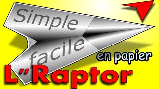 Comment faire un AVION en PAPIER qui vole très bien et longtemps ORIGAMI AVION planeur [upl. by Colp]