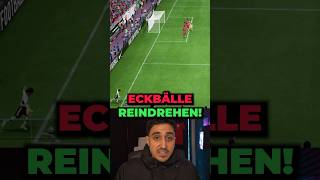 Ecken direkt ins Tor reindrehen  Tutorial easportsfc eafc eafc24 fifa shorts [upl. by Ynnattirb]