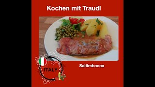 Italienische Hausmannskost  aus einem deutschen Kochbuch Saltimbocca von Kochen mit Traudl [upl. by Ameer695]