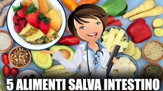 💧🍎5 alimenti SALVA INTESTINO💧🍑 [upl. by Shauna871]