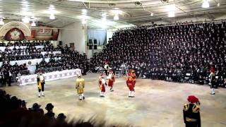 Chassidim dance at a Rebbishe wedding [upl. by Ttam390]