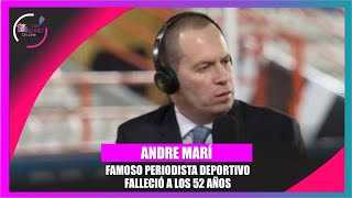 André Marín icónico periodista deportivo MEXICANO Fallece a los 52 años [upl. by Attayek]