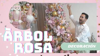 DECORANDO MI ÁRBOL DE NAVIDAD🎄😍 COLOR ROSA [upl. by Nnaeus]