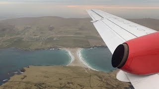 Stunning Crosswind Approach at Sumburgh  Loganair Saab 340 Landing [upl. by Annavaig]