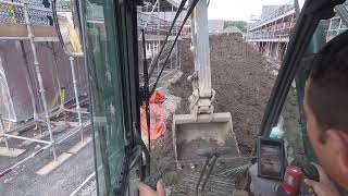 Excavator 360 Taking 75 loads of subsoil  part 2 [upl. by Abbott957]