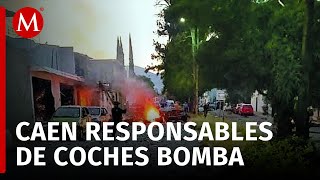 Detienen a 2 presuntos responsables de las explosiones de coches bomba en Guanajuato [upl. by Lednem380]