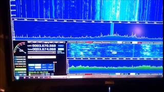 Yaesu FT450  panadapter  HDSDR [upl. by Rosalind]