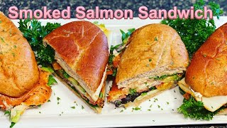 Smoked SALMON Sandwich 🥪 [upl. by Hickie]