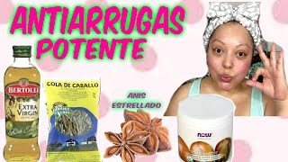 BOTOX NATURAL CREMA CASERA CON ANIS naturalHow to remove wrinkles [upl. by Leahcimnaes]