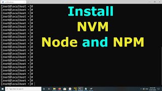 How to Install Latest Node Version Manager NVM and Install Node and NPM in macOS Mac OS X [upl. by Dexter]