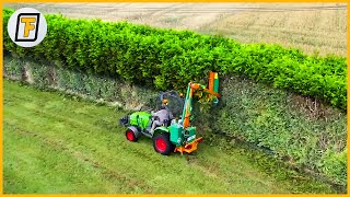 CLEAN CUTS  INCREDIBLE Hedge Trimming amp Grass Cutting Machines ➤ 16 [upl. by Olsson]