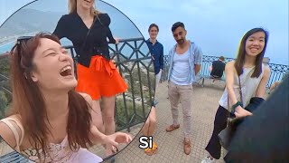 Ragazzo ITALIANO Sorprende Turisti CINESI Parlando MANDARINO Perfetto [upl. by Jamille]