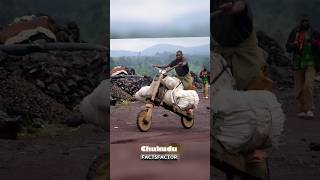 🛵 World’s Cheapest Bike Chukudu 😱 No Engine No Pedals—Unbelievable Innovation shorts facts [upl. by Johnathan]