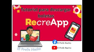 Tutorial para descargar boletas  Recrea App Jalisco [upl. by Arratahs]