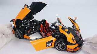 LCD 118 Pagani BC Convertible diecast full open orangeLCD18008OR DieCast car Model Available Now [upl. by Janean]