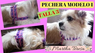 Como Hacer Pechera Con 1 Hebilla Talla 3 Para PerritoDIY [upl. by Nirac]