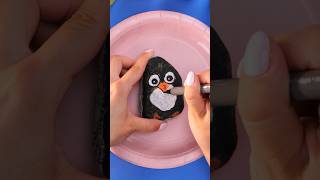 Animal Rock Painting for Kids 🐧 [upl. by Amoeji]