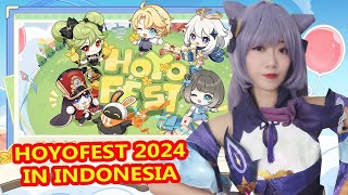 VLOG HOYOFEST 2024 INDONESIA AKU COSPLAY JADI KEQING [upl. by Aicnetroh]