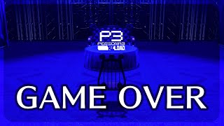 Game Over in P3R Persona 3 Reload [upl. by Carpet894]