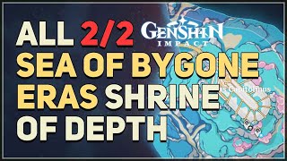 All Sea of Bygone Eras Shrine of Depth Locations Genshin Impact [upl. by Elleyoj]