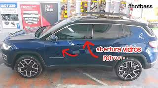 JEEP COMPASS módulo de rebatimento retrovisor fechamento teto Hotbass hotbass [upl. by Maddie]